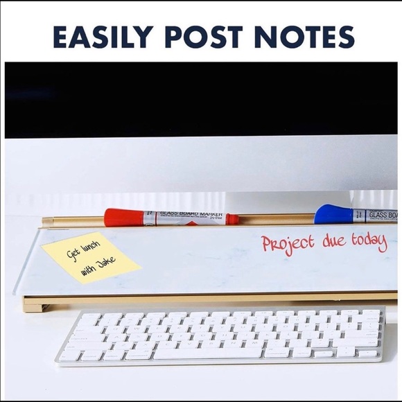 Quartet Glass Desktop Computer Pad - Whiteboard - Picture 6 of 7